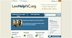 Desktop Screenshot of lawhelpnc.org