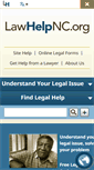 Mobile Screenshot of lawhelpnc.org