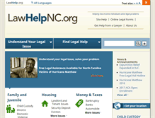 Tablet Screenshot of lawhelpnc.org